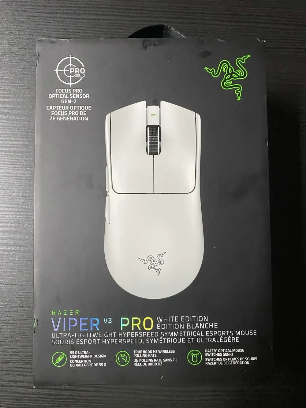 RAZER Viper V3 Pro White Edition Ultra-Lightweight Wireless Mouse (Sealed)